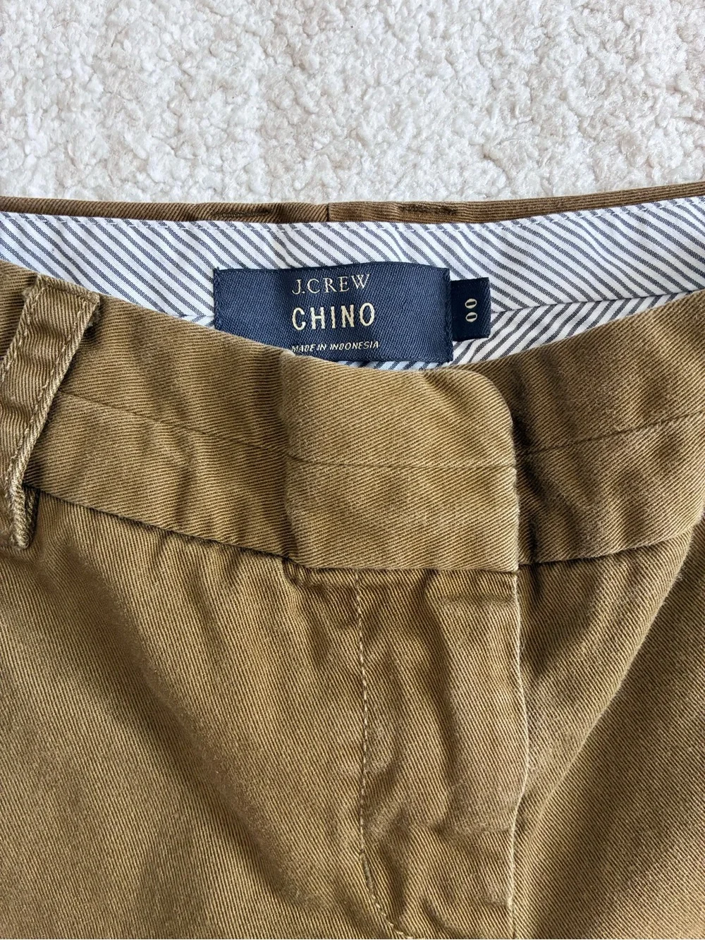 J. Crew Olive Chino Shorts